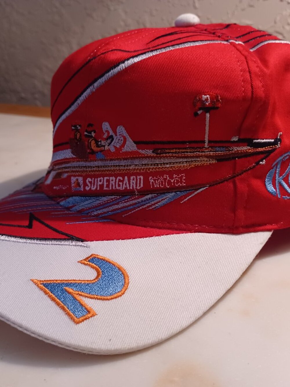 Ranger Boats FLW Tour Citgo Fishing Team Red Cap #2 Shark Tooth Style Embroidery